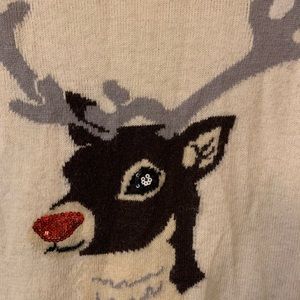 H&M Reindeer Christmas Sweater Sz S